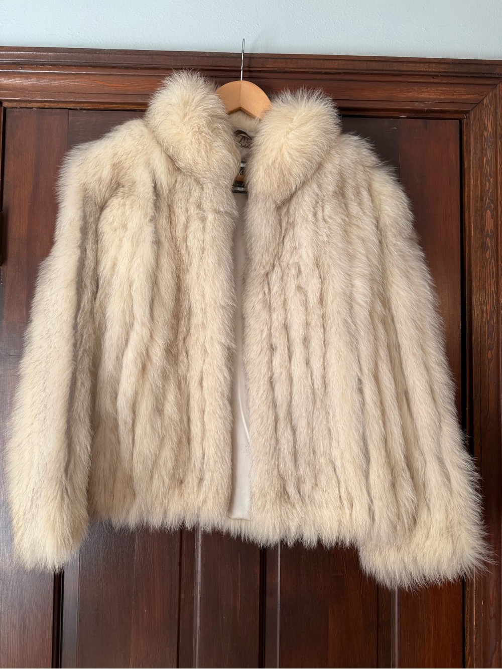 Saga Furs Cream Fur Jacket